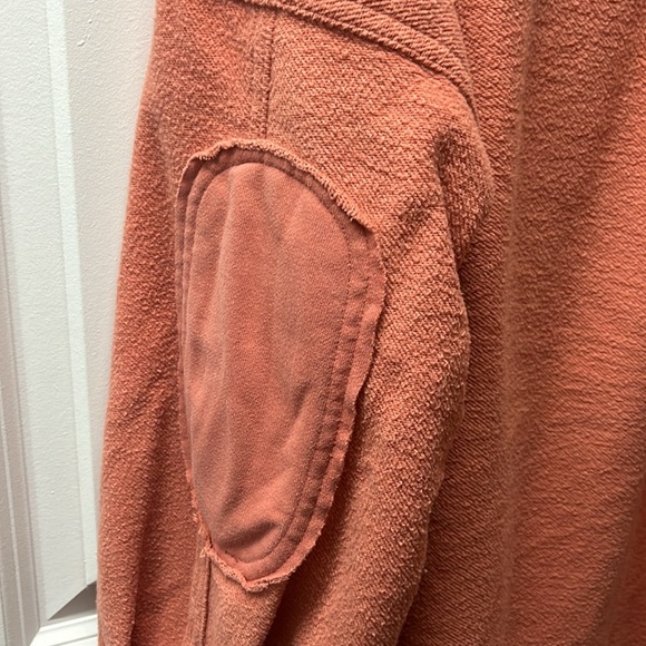 Coral Fleece Exposed Hem Oversized Shacket - Picture 7 of 9